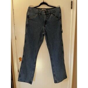 Blue Mountain Carpenter Style Workwear Denim Jeans 34x32